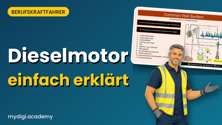 Lernvideo MyDigiAcademy: Dieselmotor einfach erklärt