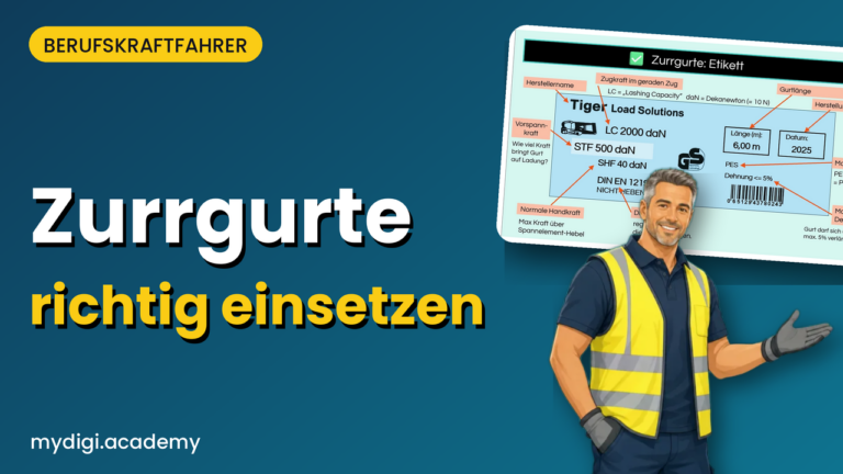 Lernvideo MyDigiAcademy: Zurrgurte einfach erklärt