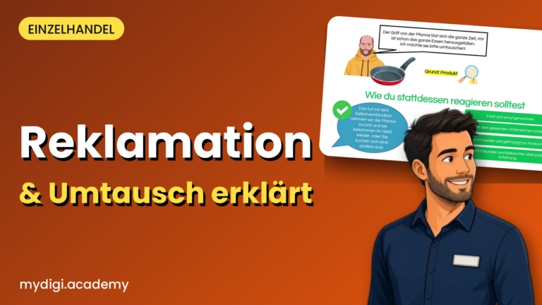 Lernvideo MyDigiAcademy: Reklamation & Umtausch einfach erklärt