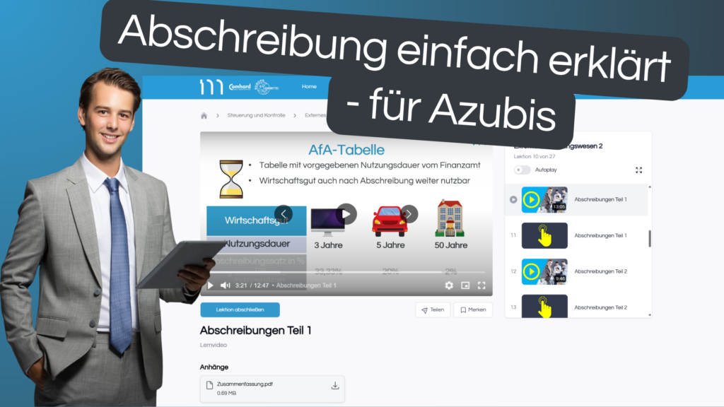 Abschreibung einfach erklärt für Azubis