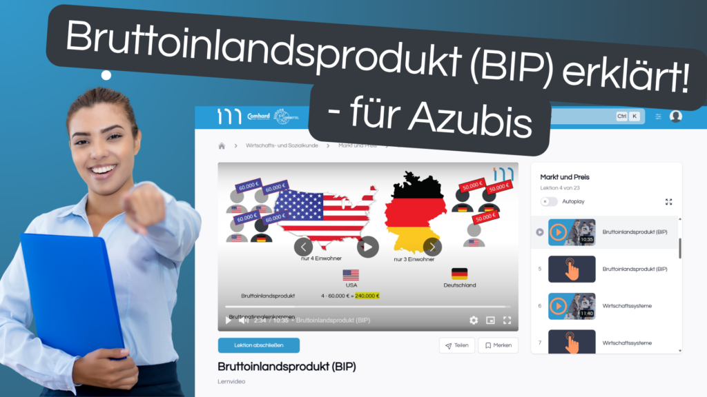 Bruttoinlandsprodukt einfach erklärt für Azubis