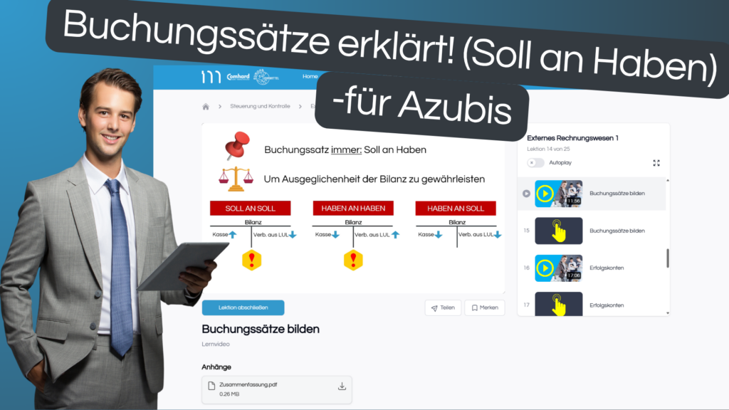 Buchungssätze einfach erklärt für Azubis