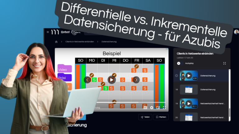 Differentielle vs. inkrementelle Datensicherung – Erklärung für Azubis mit Beispiel