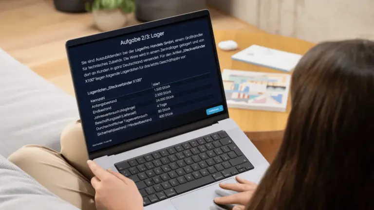 Prüfungssimulation – typische IHK-Aufgaben am Laptop üben