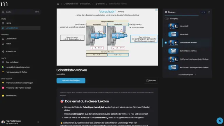 Lernvideo mit Textlektion – Erklärgrafiken und Zusammenfassung zum Nachlesen