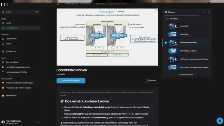 Lernvideo mit Textlektion – Erklärgrafiken und Zusammenfassung zum Nachlesen