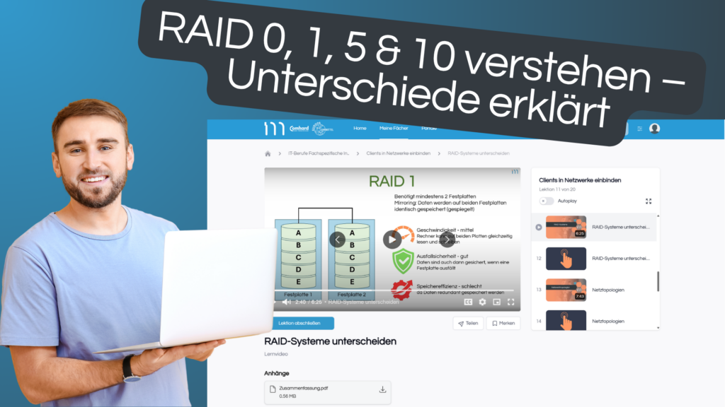 RAID-Systeme einfach erklärt für Azubis