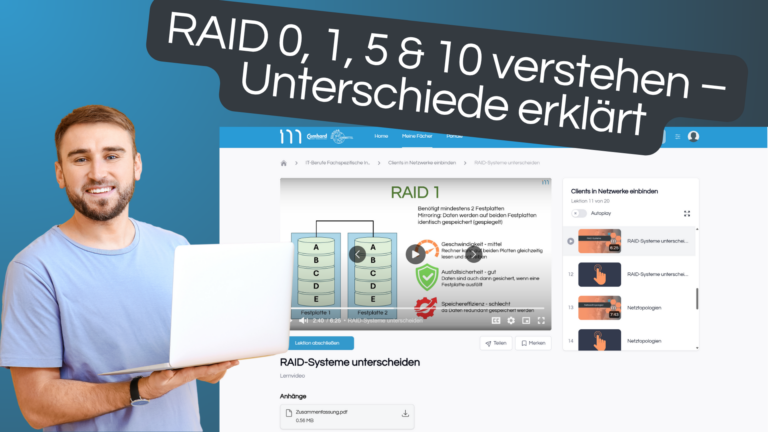 RAID-Systeme einfach erklärt für Azubis